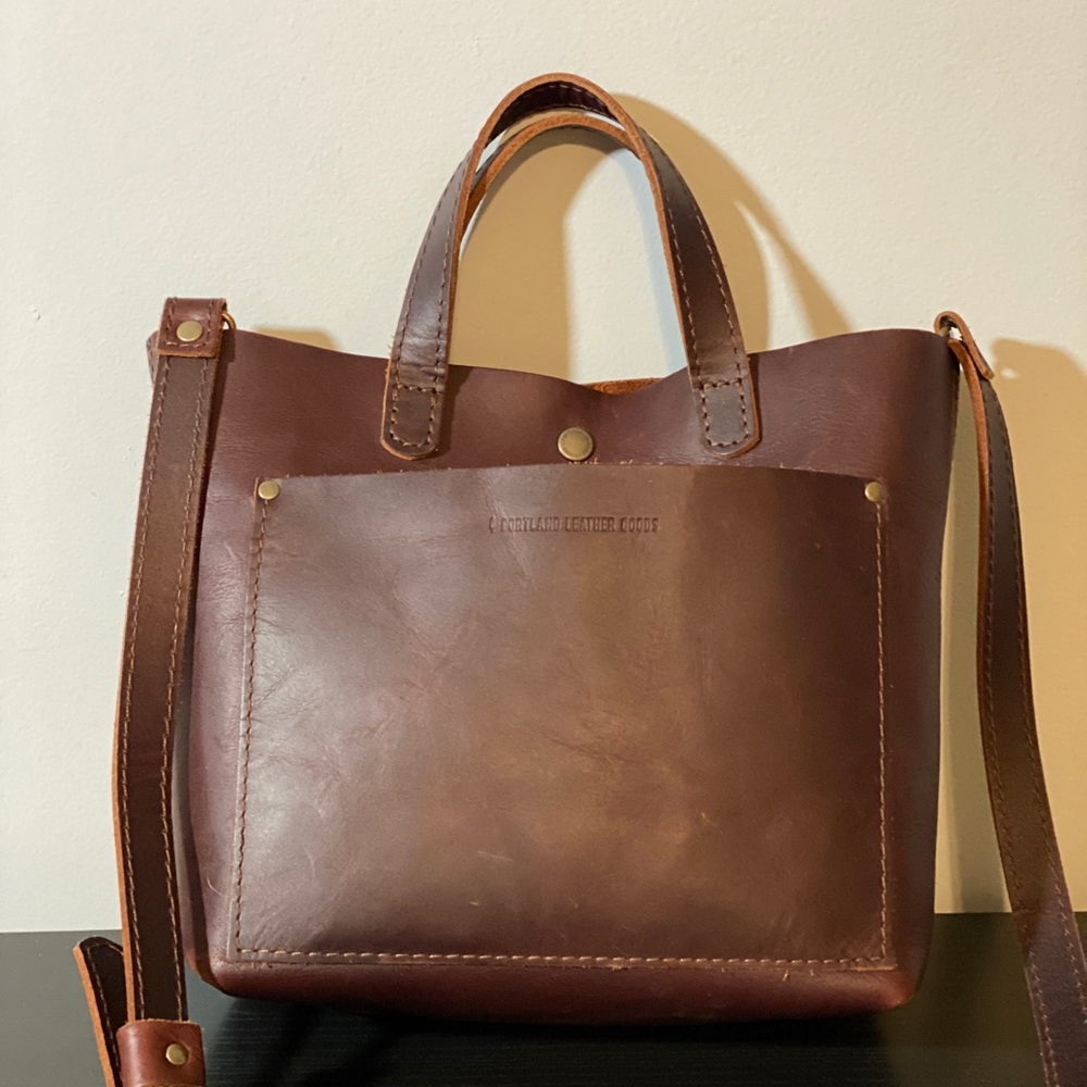 Portland Leather Goods Mini Crossbody - Grizzly